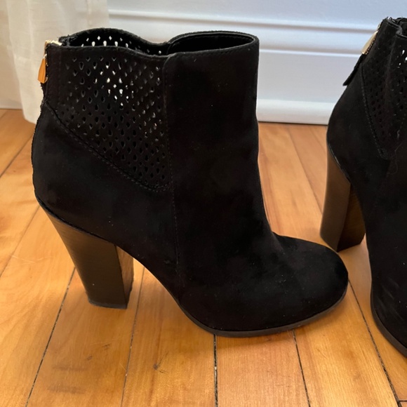 Call It Spring Black Suede Booties - Picture 5 of 16